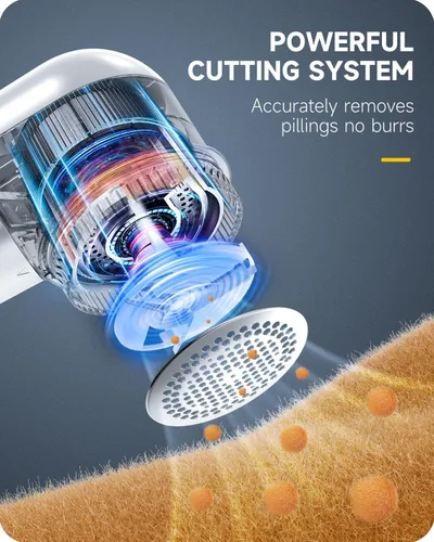 Vista 2 de Afeitadora de Telas Removedor de Pelusas, Afeitadora de Suéter para Quitar Bolitas, Afeitadora de Pelusas con Ajuste de Potencia de 2 Velocidades