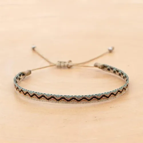 TTNDstore - Juego de pulseras bohemias con dijes chapados en plata 925 con diseño de budismo tibetano, con nudo de la suerte, joyería de