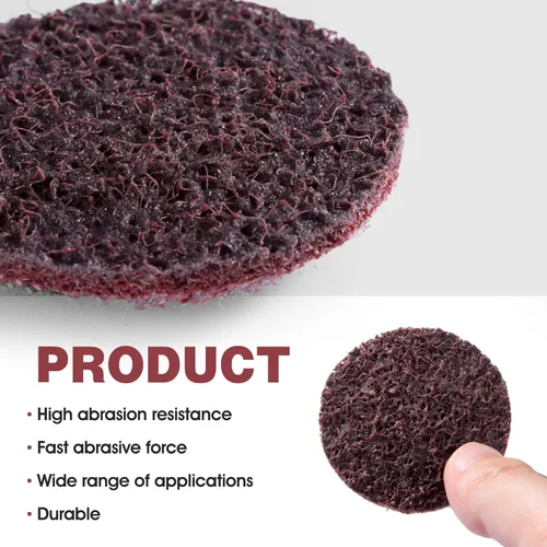 Vista 4 de 25 discos de lijado de 2 pulgadas de cambio rápido de disco de bloqueo de rollo de muere disco de lijado discos de lijado de superficie media discos