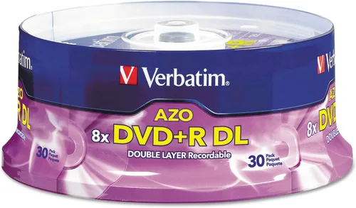 Vista 4 de Verbatim DVD+R DL 8.5GB 8X con superficie de marca - 50pk husillo, 50 - Disco