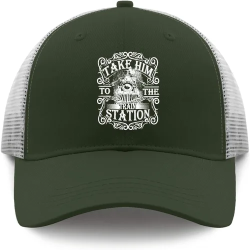 Vista 9 de Hat Take him to The Train Station Baseball Caps, Vintage Cap for Women