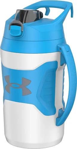 Vista 13 de Under Armour - Botella de agua de medio galón con aislamiento, 64 onzas con asa, jarra deportiva, gancho para cerca, resistente a fugas