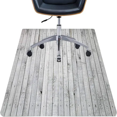 Vista 22 de Teal Hardwood Floor Desk Chair Mat, Painted Wood Board Horizontal Lines Birthdays Easter Holiday Print Backdrop Image, Protects Hardwood Floor Under