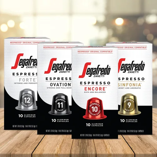Vista 4 de Cápsulas de Espresso Segafredo Zanetti – Cápsulas de aluminio para máquinas originales Nespresso – Espresso de tostado medio-oscuro premium con un