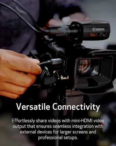 Vista 4 de Videocámara Canon XA60 UHD 4K profesional con pantalla táctil LCD y lente de zoom óptico 20x (negro)