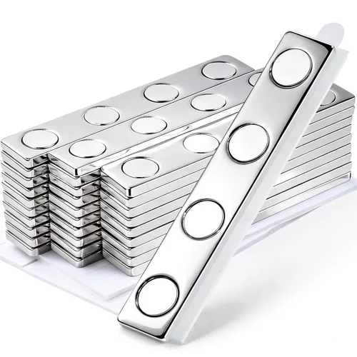 Vista 14 de MIN CI Pack de 100 imanes de barra de neodimio potentes, 12 x 6 x 3 mm, plateados, rectangulares, imanes de tierras raras súper resistentes