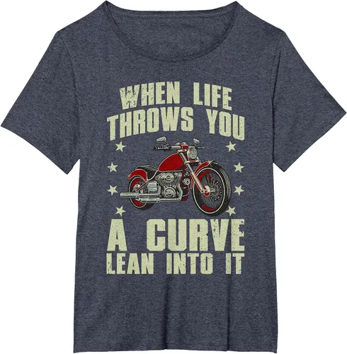 Vista 61 de Funny Motorcycle Racer Design for Men Women Motorcycle Lover T-Shirt Asphalt Grey