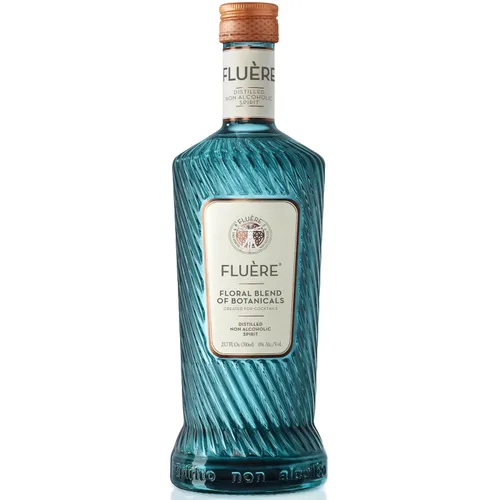 FLUÈRE Mezcla botánica floral | Alternativa a la ginebra | Espíritu destilado sin alcohol prémium | Alternativa de alcohol sin alcohol para cócteles