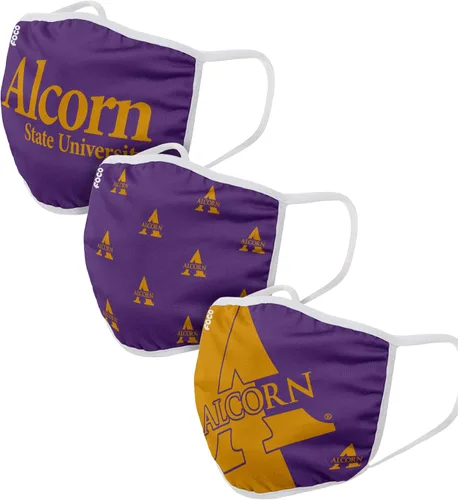 Vista 101 de FOCO - Cubrebocas universitario de la NCAA para adultos (unisex, 3 unidades)