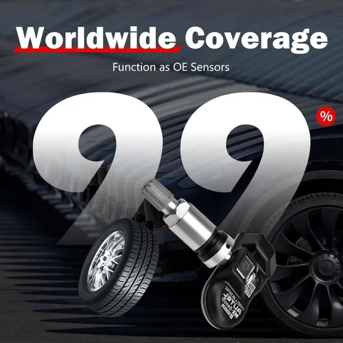 Vista 4 de Autel Sensores TPMS MX Sensores 4 piezas Sensor universal de neumáticos de doble frecuencia 315MHz/433MHz Autel MX Sensor de tallo de metal