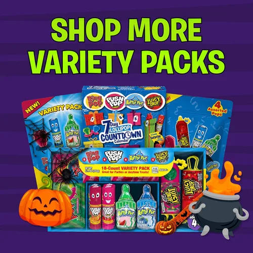 Vista 6 de Bazooka Candy Brands Caja de dulces variada – 18 paletas de dulces de verano de Ring Pop, Push Pop, Baby Bottle Pop & Juicy Drop – Caramelos