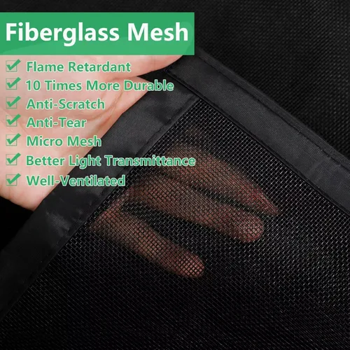 Vista 3 de RELIANCER Pantalla Magnética de Puerta de Fibra de Vidrio, Se Ajusta a Puerta de Tamaño 32"x80", Malla de Puerta de Cierre Automático con Imanes