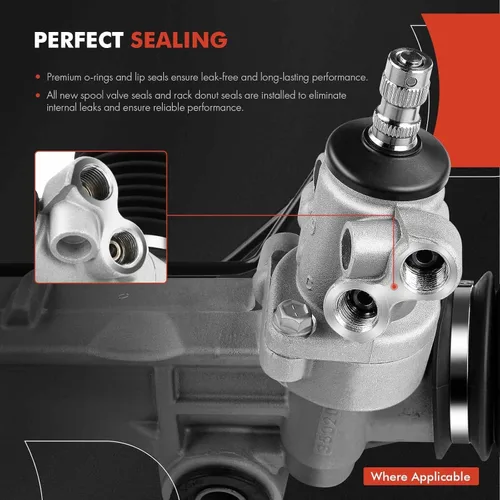Vista 5 de A-Premium - Cremallera y piñón de dirección hidráulica compatible con Volkswagen Jetta Golf 1993-1999, Derby 1995-1996, Corrado 1992-1995, Cabrio