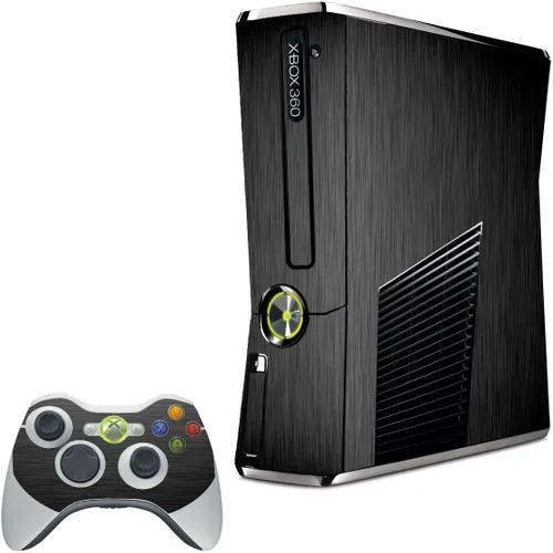 LidStyles - Kit de vinilo de protección para Microsoft Xbox 360 Slim (MTS negro)