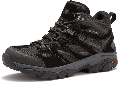 HI-TEC Ravus WP - Botas de senderismo impermeables para hombre, ligeras y transpirables para exteriores