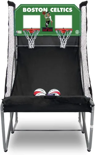 Vista 17 de Pop-A-Shot - Home Dual Shot Arcade Basketball Game with NBA Graphics l Sensor Scoring l 16 Game Modes l 7 Balls l Foldable Storage l for All NBA Fans
