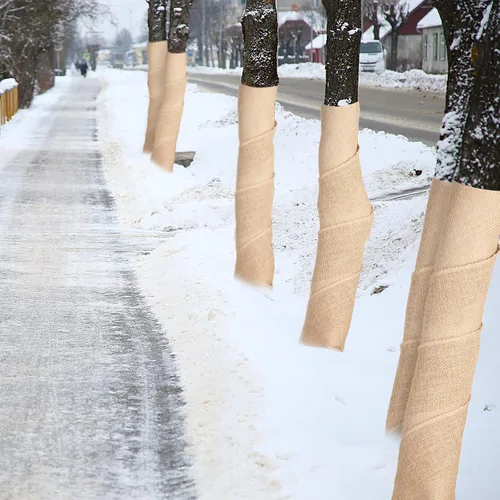 Vista 7 de Waydress Rollos de arpillera natural para jardinería, tronco de árbol, protector de árbol, vendaje de plantas para mantener el calor e hidratación