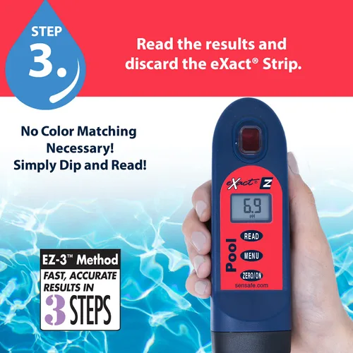 Vista 7 de ITS 486201 Pool Exact EZ Photometer - Kit de prueba de agua de piscina digital de entrada - 6 pruebas cada uno