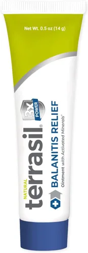 terrasil Alivio de la balanitis - Tratamiento de balanitis para hombres, ungüento natural calmante para prepucio para aliviar los síntomas de