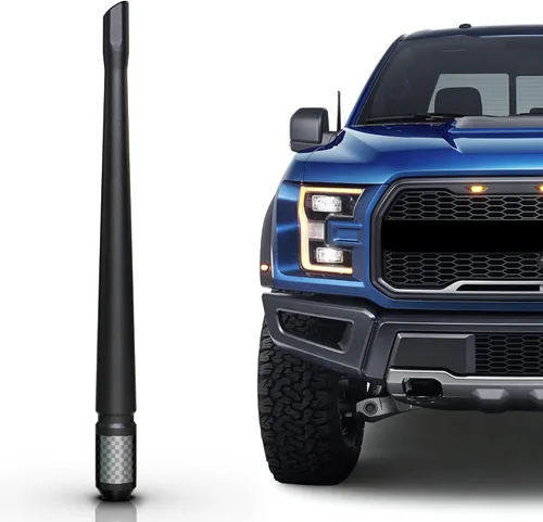 Vista 29 de TEKK Carbon Fiber Short Antenna Compatible with 2006 to 2026 Silverado 1500 / GMC Sierra 1500/7.9 Inches Premium Flexible Rubber/Designed for