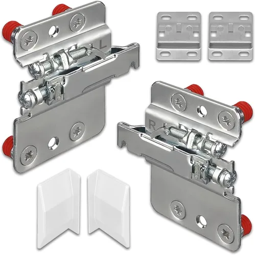 Vista 12 de Par de conectores colgantes de soporte de montaje de gabinete, soportes ajustables y resistentes para colgar gabinetes de cocina, accesorios