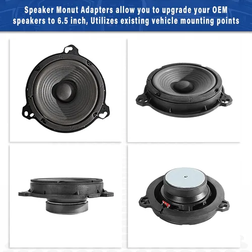 Vista 7 de RED WOLF Adaptador de altavoz para puerta de automóvil compatible con Nissan Frontier Altima Sentra 2004-2019, KIA K2 2011-2019, Infiniti Q25