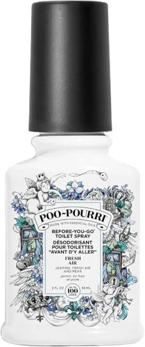 Poo-Pourri Before-You-Go - Aerosol para inodoro, aire fresco, 2 onzas líquidas - Jazmín, aire fresco y menta
