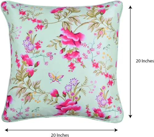Vista 10 de Decozen Fundas de almohada decorativas, fundas de cojín para sofá, fundas de cojín con estampado floral para decoración de habitación, sofá
