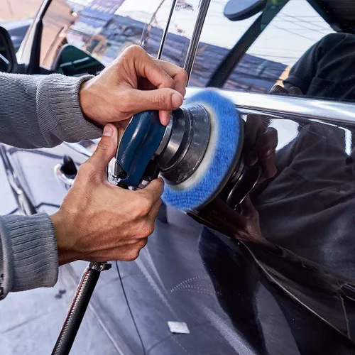 Vista 2 de X AUTOHAUX 5 piezas de almohadilla pulidora de coche 5-6 pulgadas suave microfibra pulido almohadilla cubierta