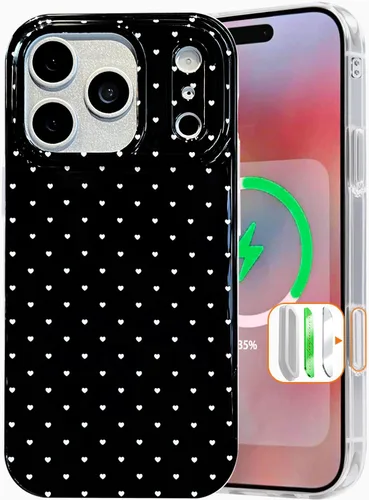 Vista 11 de I-MGAE-IN-AR Funda compacta para iPhone 16, diseño colorido de flores iridiscentes, control de cámara, protección de grado militar a prueba
