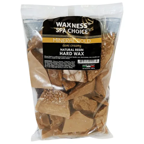 Vista 2 de Waxness Spa Choice - Cuentas de cera dura cremosa de oro mineral, 2.2 libras