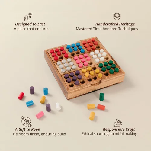 Vista 3 de Juego de rompecabezas Sudoku de color premium (juego de viaje) – Juego de lógica multicolor de lujo para adultos, rejilla reutilizable de 9 x 9