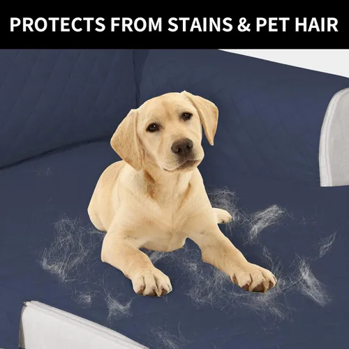 Vista 891 de Easy-Going - Funda reversible para sofá reclinable, resistente al agua, protector de muebles con correas elásticas, para mascotas y niños