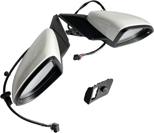 Vista 7 de Espejo retrovisor plegable automático con reversa, espejo lateral eléctrico plegable para VW Golf MK7 7.5 (Color Negro)