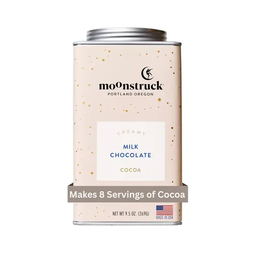 Vista 7 de Moonstruck Mezcla de Chocolate Caliente de Chocolate con Leche con Canela y Almendra, 9.5 oz (Paquete de 1)