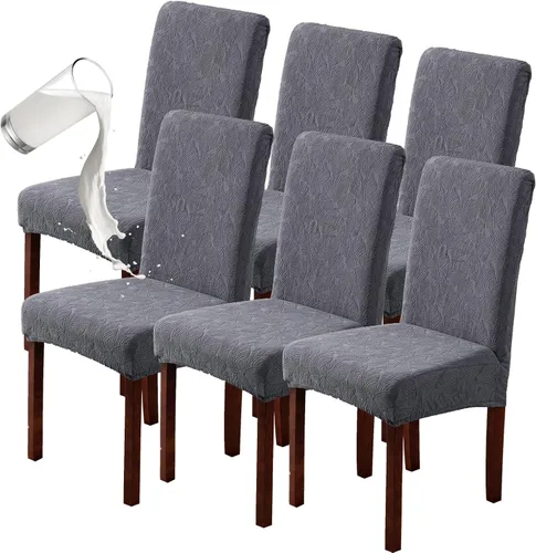 Vista 46 de Genina Fundas impermeables para sillas Parsons de comedor, fundas elásticas para sillas Parsons para comedor, cocina, funda protectora para silla