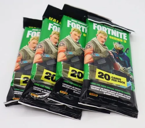 Vista 4 de (Paquete de 4) Panini Fortnite Series 3 Fat Packs - 20 cartas por paquete