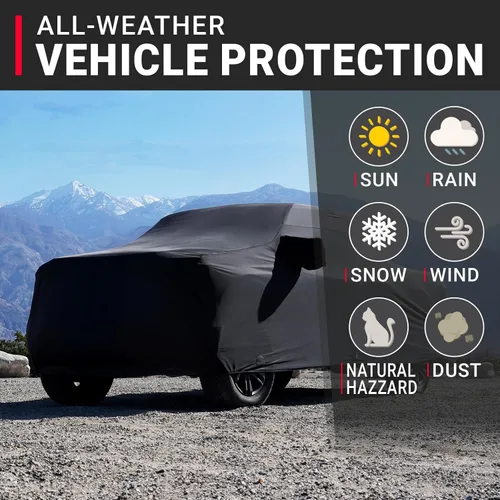 Vista 2 de iCarCover Funda de camión personalizada de alta calidad para Chevrolet Silverado 1500 Crew Cab 2004-2025, 5.8 pies, cama corta, resistente al agua