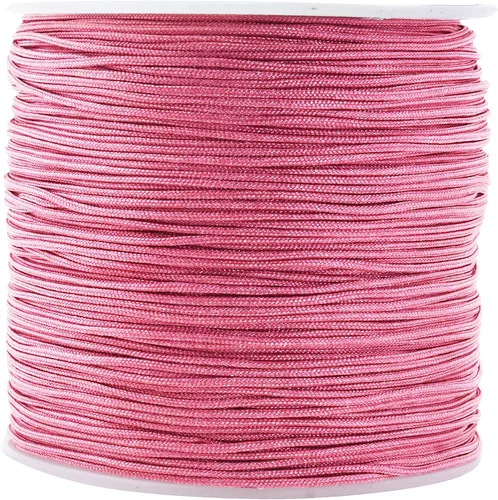 Vista 36 de Mandala Crafts Cordón de Satén de Nylon para Fabricación de Joyas - 1mm 109 Yardas Cuerdas de Nylon Champagne Rattail Cordón de Nudo Chino