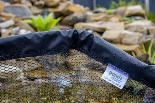 Vista 4 de Red de pesca Koi de alta resistencia para estanques de jardín de agua de 16 pulgadas con poste de 3 pies, red de estanque para atrapar peces