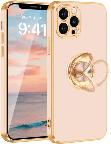 Vista 10 de Fingic Funda para iPhone 12 Pro Max, iPhone 12 Pro Max con soporte de anillo [soporte de anillo giratorio de 360° con soporte magnético]