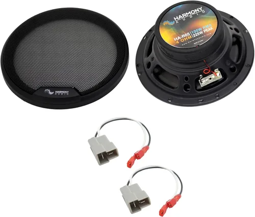 Harmony Audio R65 compatible con Kia Sportage 2011-2020 Kit de audio de repuesto de altavoz delantero y trasero para automóvil con arnés