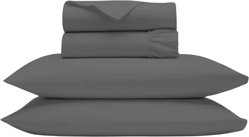 Vista 8 de Bluemoon Homes 100% de algodón egipcio sábanas tamaño Queen - juego de sábanas de 1000 hilos tamaño Queen, sábana de cama tamaño Queen, sábanas