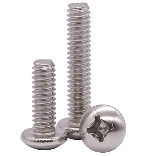 Vista 8 de Tornillo de máquina de cabeza cilíndrica #2-56 x 1/4", ranurado Phillips, acero inoxidable 304 18-8, acabado brillante, rosca completamente