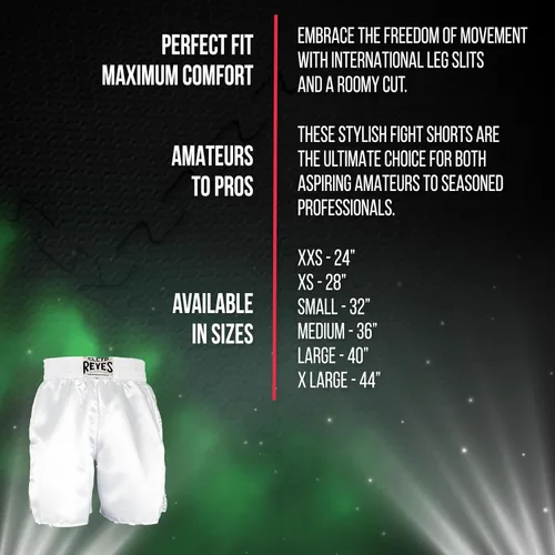 Vista 5 de CLETO REYES Boxing Shorts Trunks for Men, Training Uniform, Professional Competition Fitness Clothes, Fight Apparel, Satin