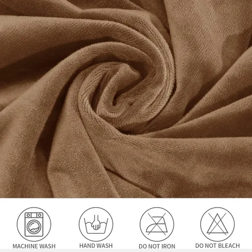 Vista 5 de XGANGM Funda elástica de terciopelo para silla lateral, respaldo de ala con brazos pequeños, juego de 462 fundas protectoras para sillas de comedor