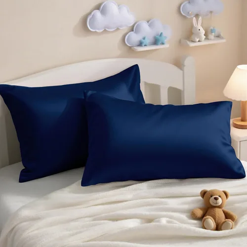 Vista 21 de NTBAY Juego de 2 fundas de almohada de algodón egipcio para niños pequeños, fundas de almohada de viaje de algodón de 500 hilos de 13 x 18 pulgadas