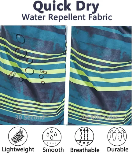 Vista 4 de SILKWORLD Traje de baño para hombre, de secado rápido, con forro de malla