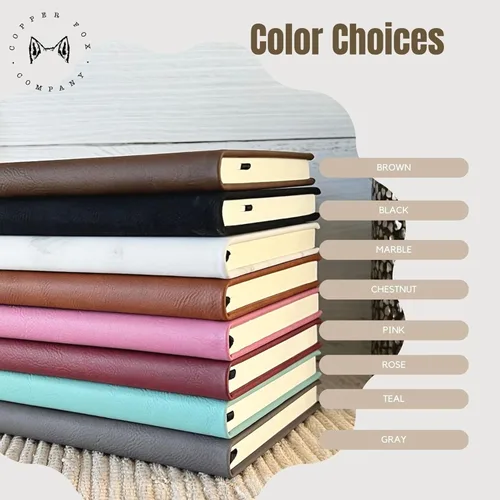 Vista 4 de Premium Quality Personalized Leather Journal for Her - Custom Journals & Notebooks with Name Engraved, Perfect Gift for Traveling or Writing