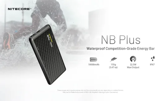 Vista 7 de Nitecore NU25 MCT UL - Linterna frontal ultraligera de 400 lúmenes y banco de energía de 10000 mAh, USB-C recargable para campamento, mochileros